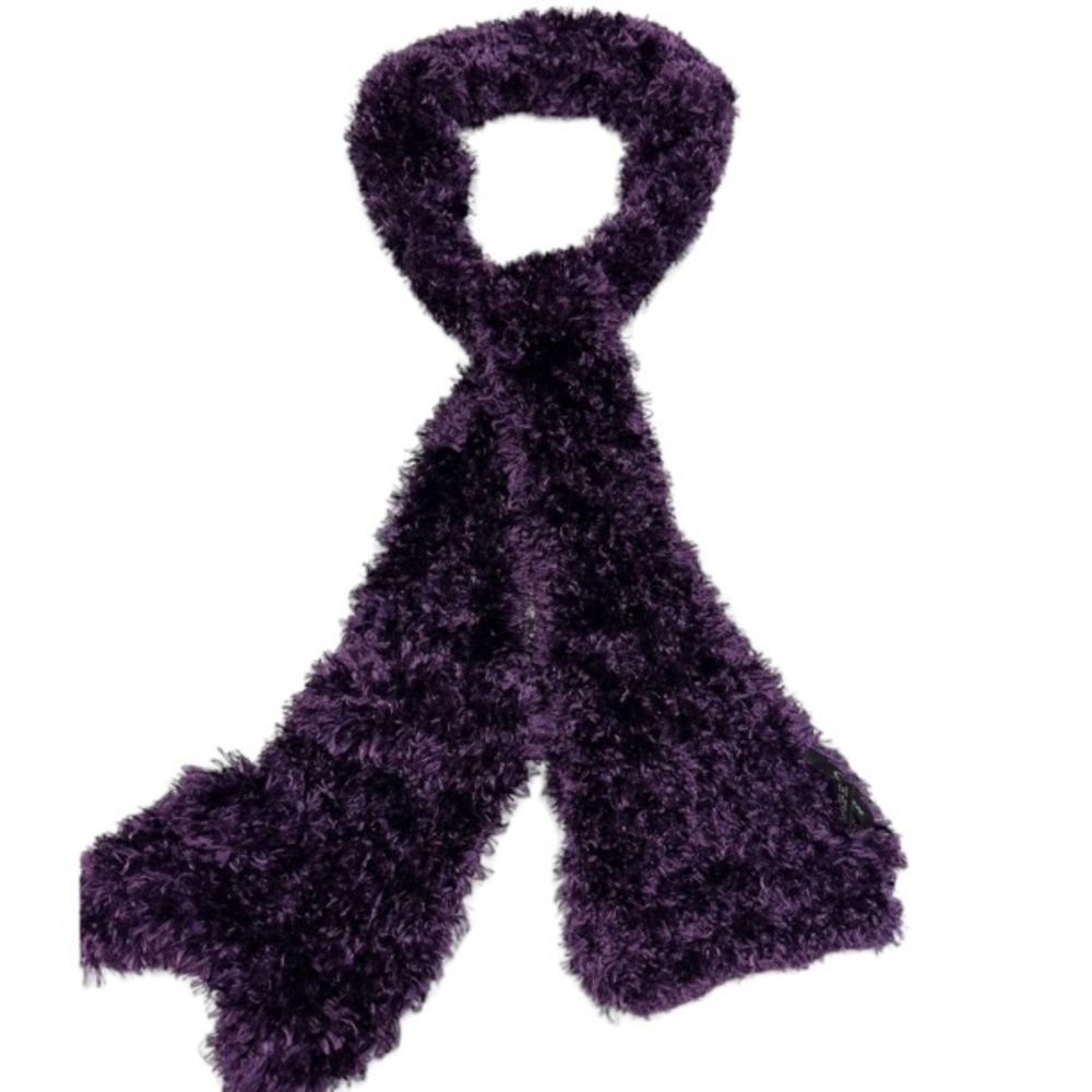 NEW Purple Fuzzy Soft Multifunctional Ladies Scarf Size O/S NWOT